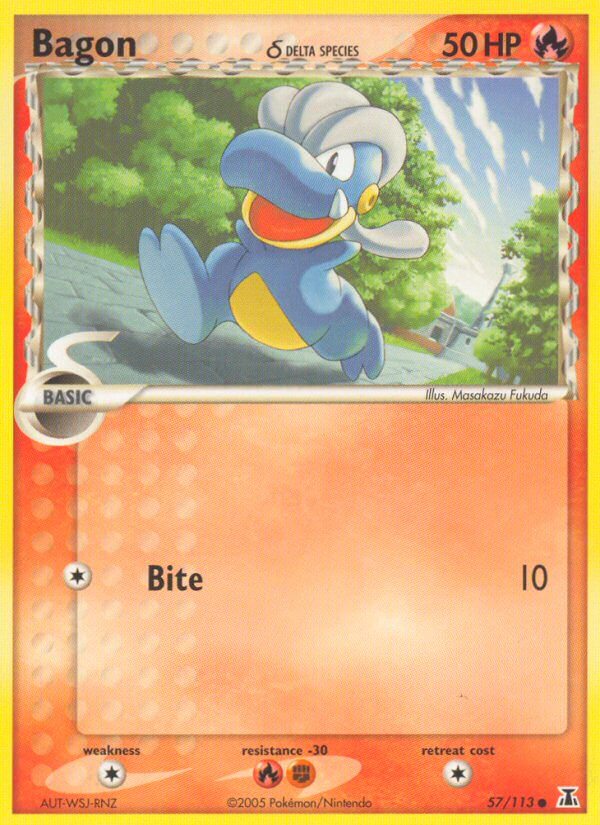 Delta Species Bagon [Stamped] Pokémon card